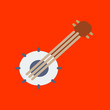banjo icon. flat design
