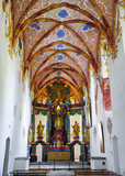 Interior of church in Cerveny monastery, Slovakia