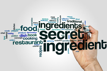 Wall Mural - Secret ingredient word cloud