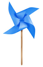 Paper Windmill Pinwheel - Blue