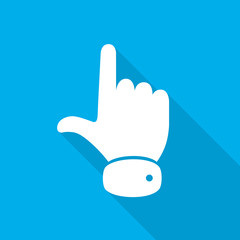 Wall Mural - hand cursor icon. vector illustration.