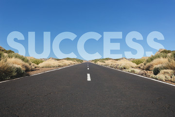 success concept , road to success