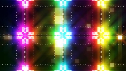 Wall Mural - LED Light Kaleidoscope.