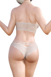 Girl In Lacy Underwear. Back View. Transparent Panties And Bra. Extravagant  Fashion Art. Woman Standing Candid Provocative Sexy Pose. Photorealistic 3D  Rendering Isolate Illustration. Studio. Stock Photo, Picture and Royalty  Free Image.