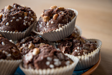 chocolat cake and cupcakes