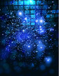 Vector template background with sparkles