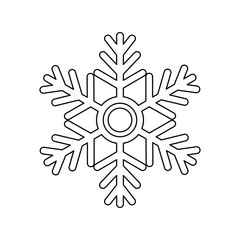 Sticker - snowflake winter snow icon vector illustration graphic design