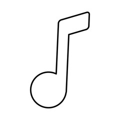 Music note symbol icon vector illustration graphic design