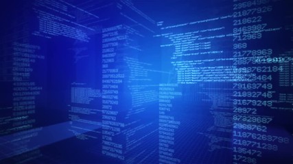 Program Code. 360. Loopable. Blue.