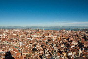 panoramic overview of Venice