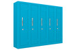 © savanno - School lockers. Light blue 5 piece section