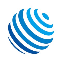 Wall Mural - globe sphere logo. universe logo. icon vector.