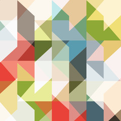 Wall Mural - seamless colored pattern of geometric shapes
