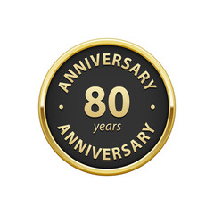 Wall Mural - Anniversary 80 years badge  