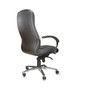 © Aleksandr Kurganov - back view of modern office chair from black leather. Isolated