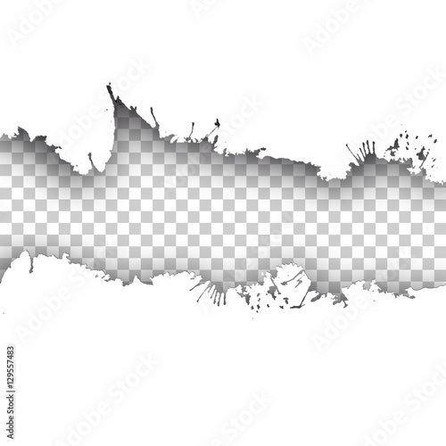 Fotomural Vector ink transparent background