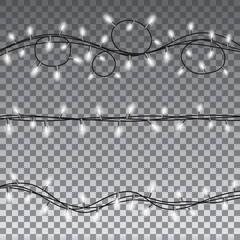 Wall Mural - Christmas lights isolated design elements