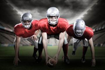 Sticker - Composite image of american football players 3D