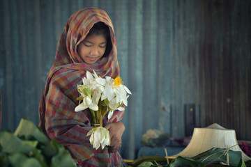 asian woman wearing traditional thai culture, women have beautif