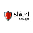 Red shield design