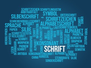 Poster - Schrift