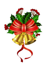 Wall Mural - Christmas decoration with bow