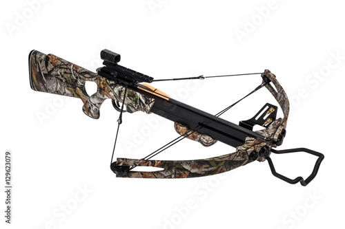 Crossbow iisolated on a white background Tableau sur Toile