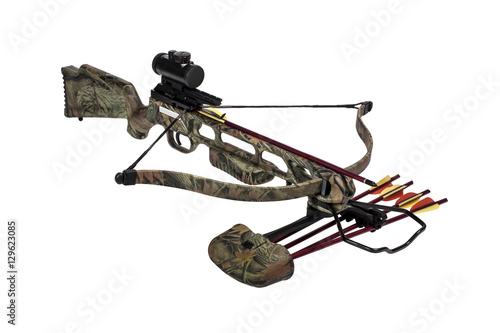 Crossbow iisolated on a white background Poster Mural XXL