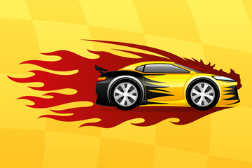 Wall Mural - Fast car.