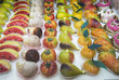 © robertharding - Frutta Martorana, traditional marzipan sweets, Cefalu, Sicily
