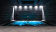 SPA hydrotherapy massage waterfall with mineral water