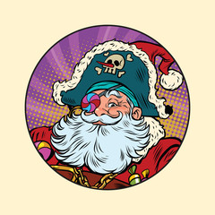 Wall Mural - Santa Claus pirate