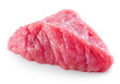 Beef. Raw fresh piece of meat isolated on white background.