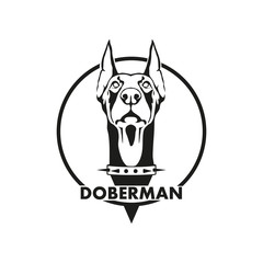 Wall Mural - Doberman logo