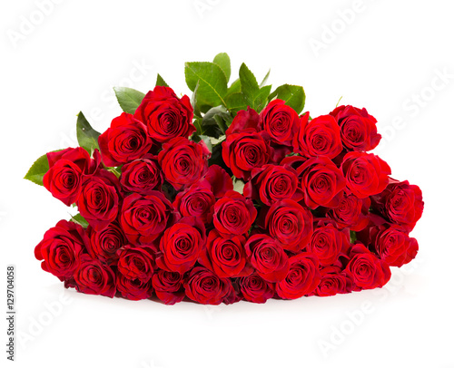 Bouquet of red roses. © SharlottaU