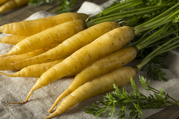 Poster - Raw Organic Yellow Baby Carrots