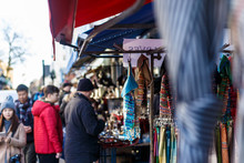 Portobello Market In Winter