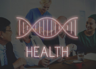 Wall Mural - Health DNA Structure Symbol Concept