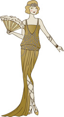 Flapper Girl illustration