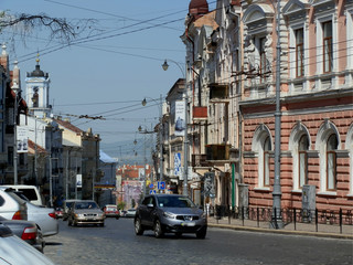 Naklejka na meble Street in Chernivtsi