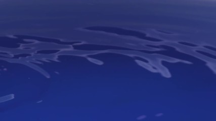 Sticker - slow motion water drops in deep blue water create ripples, 180fps prores footage