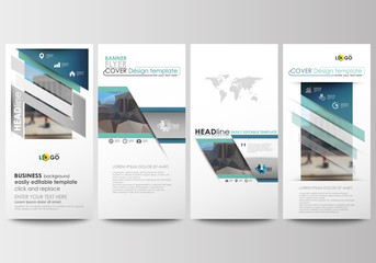 Wall Mural - flyers set, modern banners. business templates. cover design template, easy editable, flat layouts. 