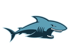 Wall Mural - Shark logo mascot