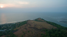 Ruins Of Fort Chapora. Goa State, India. Aerial
