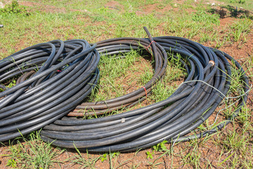 HDPE pipe for water supply.