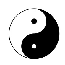 Yin Yang Icon Isolated On White Background. Yin Yang Sign.