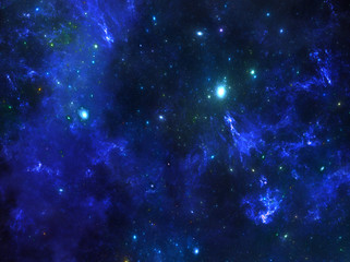 deep space nebula with stars.