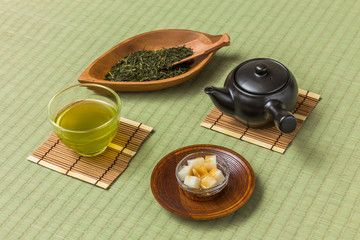 Sticker - 日本茶いろいろ Japanese green tea and teapot