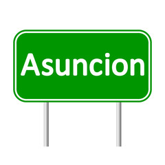 Asuncion road sign.