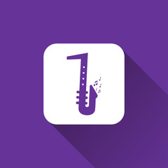 Wall Mural - saxophone icon. icon design